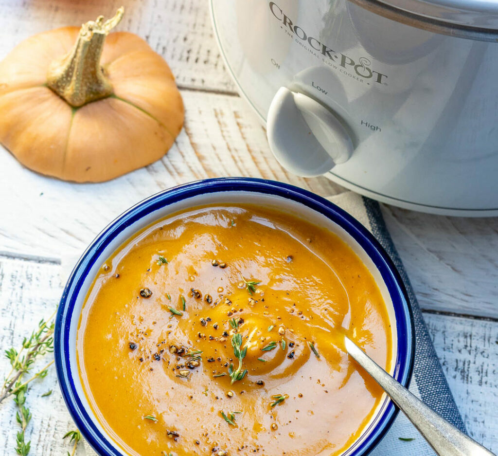 Light Entrée: Crockpot Butternut Squash Soup