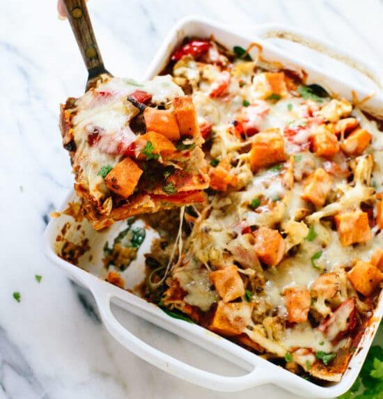 Main Meal: Roasted Veggie Enchilada Casserole