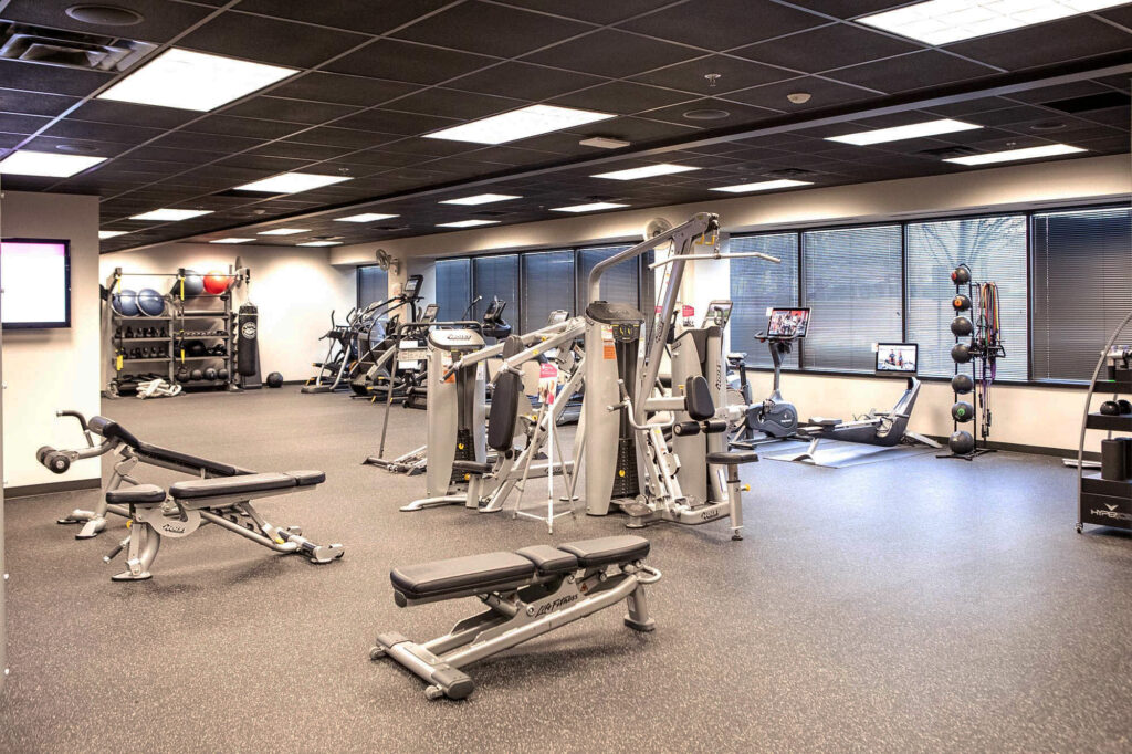 Inside a Premise Health Fitness Center